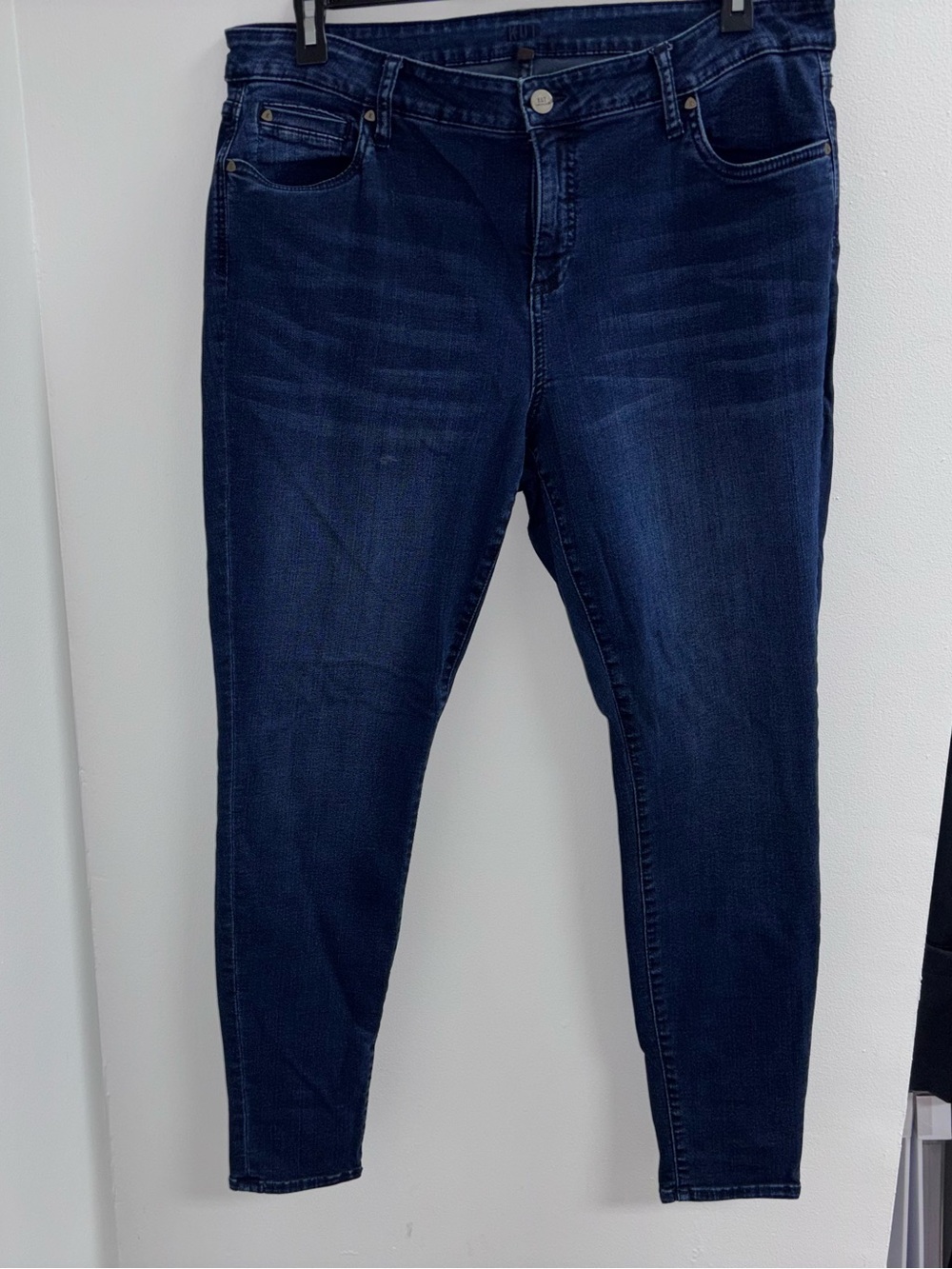 Kut From The Kloth Dark Wash Skinny Jeans Size 18W Stretch Denim